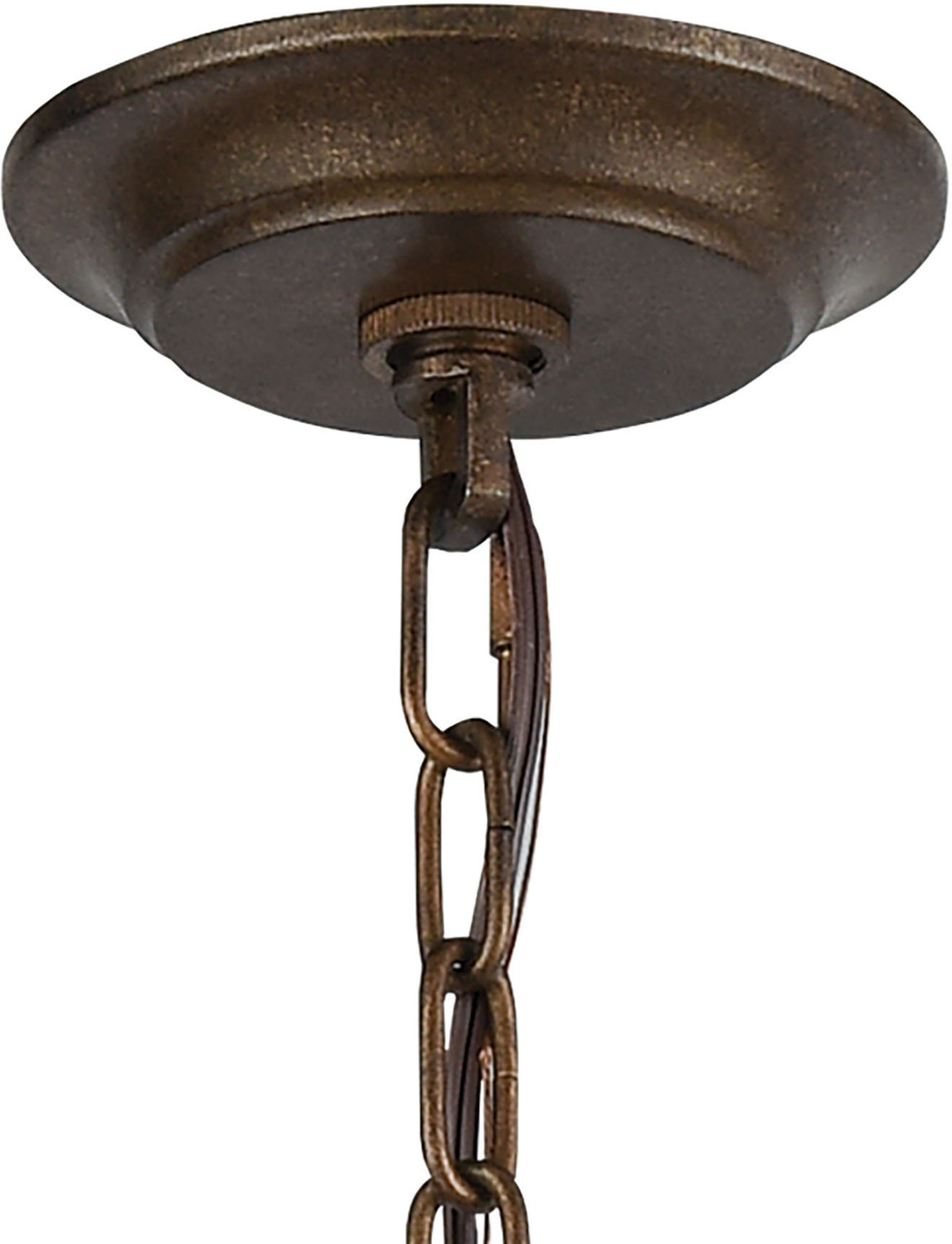 6 lamp ceiling light ELK Lighting Chandelier Chandelier Weathered Bronze Traditional