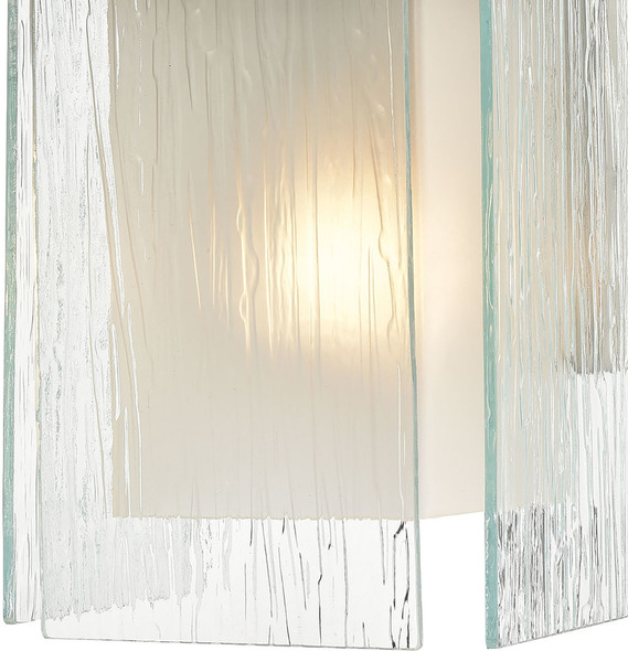 long sconce wall light ELK Lighting Sconce Satin Nickel Modern / Contemporary