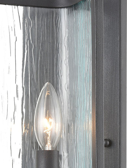 black sconce lamp ELK Lighting Sconce Charcoal Modern / Contemporary