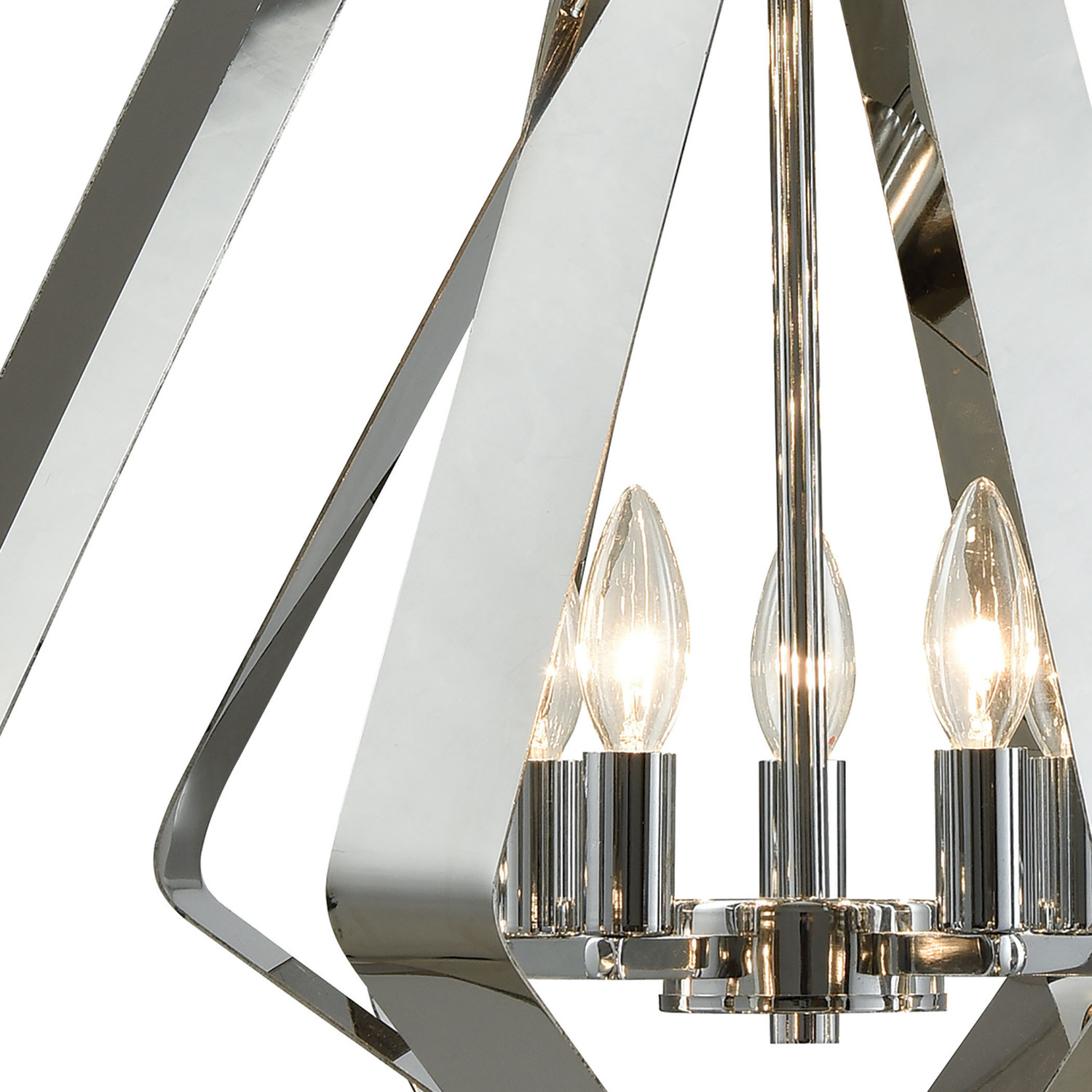 hooks for hanging lights from ceiling ELK Lighting Pendant Polished Chrome Modern / Contemporary