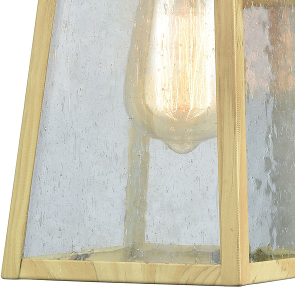 brass lantern outdoor light ELK Lighting Sconce Birtchwood Transitional