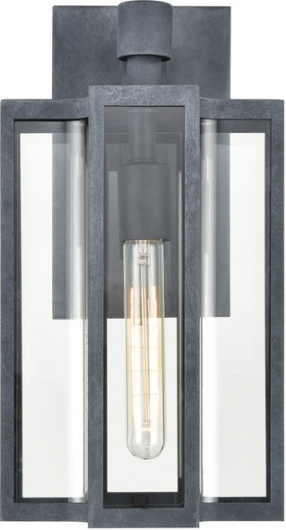 linear wall light ELK Lighting Sconce Wall Sconces Aged Zinc Transitional