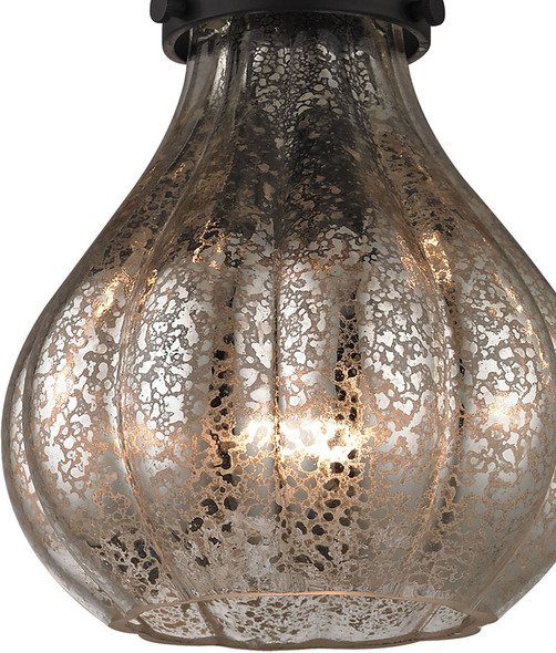 pendant light with globe ELK Lighting Mini Pendant Oil Rubbed Bronze Transitional