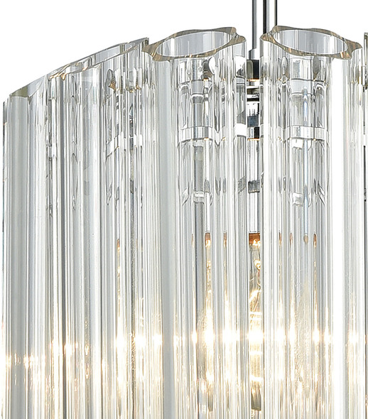 brass kitchen pendants ELK Lighting Mini Pendant Polished Chrome Modern / Contemporary