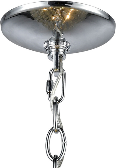 hanging ceiling light with remote ELK Lighting Pendant Polished Chrome Modern / Contemporary