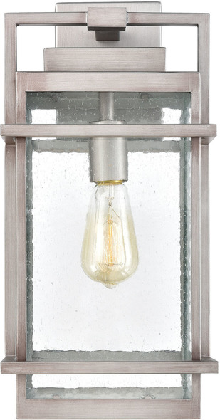 wall lamps plug in bedroom ELK Lighting Sconce Wall Sconces Weathered Zinc Transitional