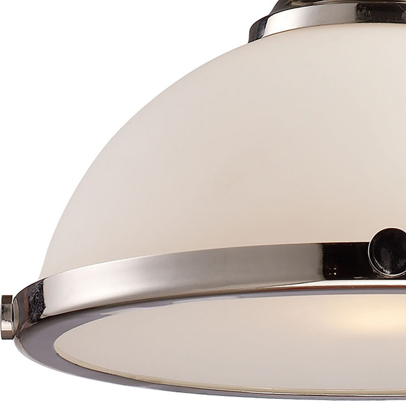 buy ceiling light fixtures ELK Lighting Pendant Polished Nickel Transitional