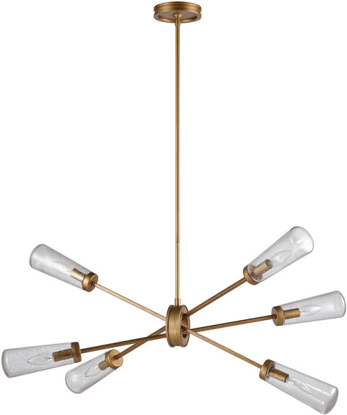 traditional modern chandelier ELK Lighting Chandelier Matte Gold Modern / Contemporary