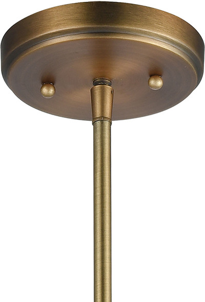 gold and silver ceiling lights ELK Lighting Mini Pendant Classic Brass Transitional