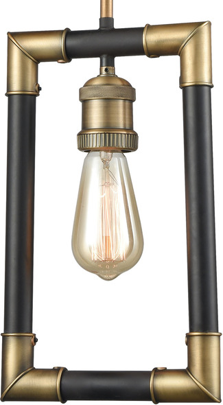 black pendant light set ELK Lighting Mini Pendant Classic Brass, Oil Rubbed Bronze Transitional