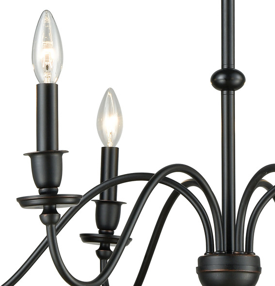 cheap small chandeliers for bathrooms ELK Lighting Chandelier Matte Black Traditional