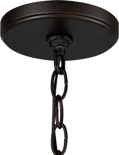 glass chandelier ceiling light ELK Lighting Chandelier Oil Rubbed Bronze Modern / Contemporary