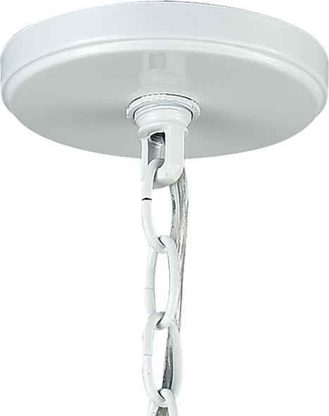 3 light silver chandelier ELK Lighting Chandelier Matte White Modern / Contemporary
