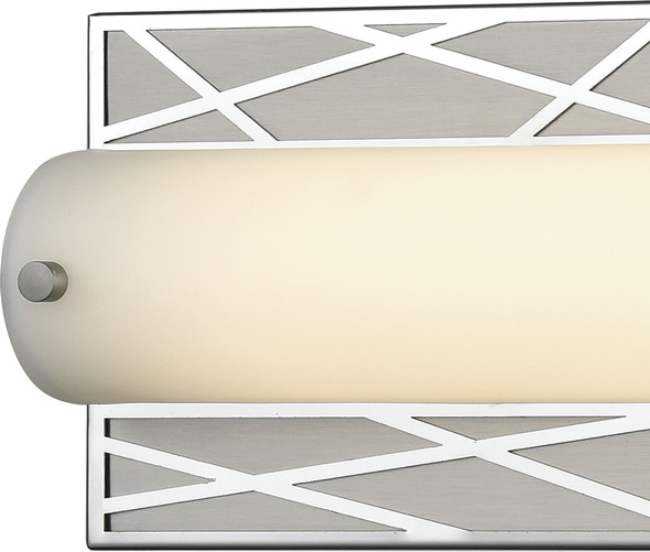 best type of bulb for bathroom ELK Lighting Vanity Light Polished Stainless, Matte Nickel Modern / Contemporary