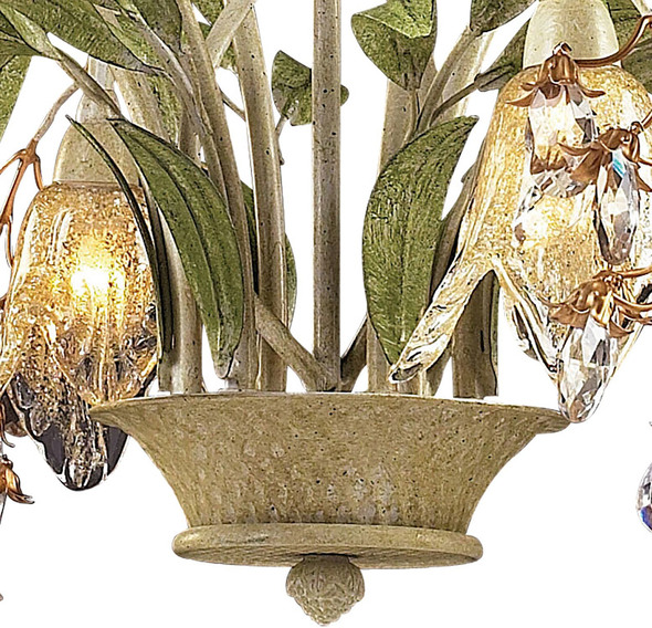 cool chandeliers ELK Lighting Chandelier Seashell, Sage Green Traditional