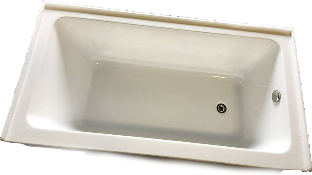 freestanding jetted bathtub Eviva White