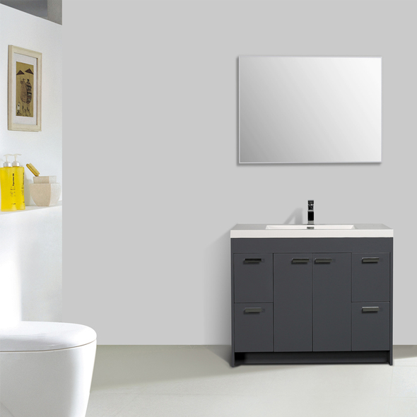 70 inch bathroom vanity with top eviva Bathroom Vanities Grey