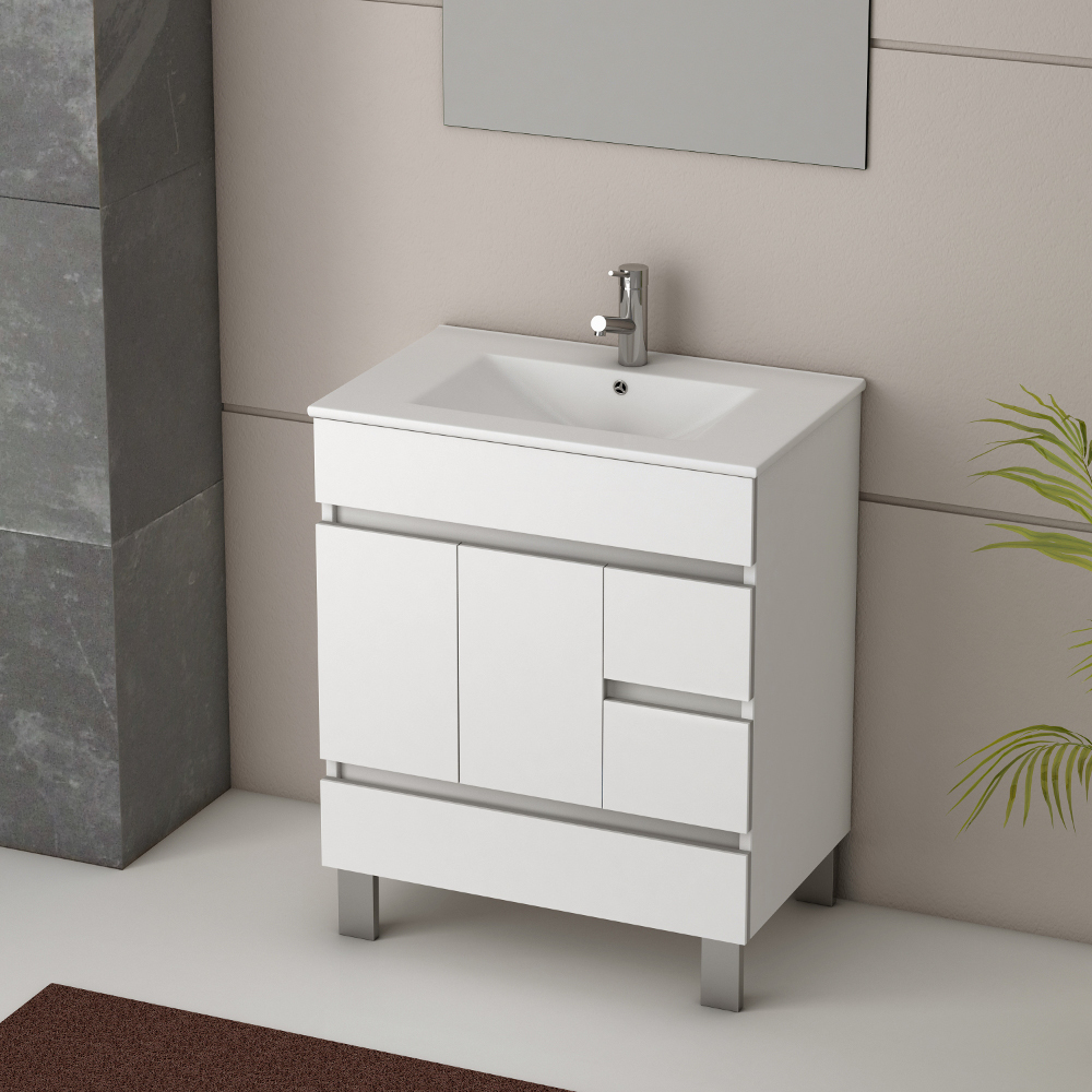 60 inch double vanity Eviva bathroom Vanities White Modern