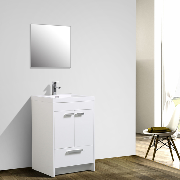 small powder room vanity ideas Eviva Bathroom Vanities White