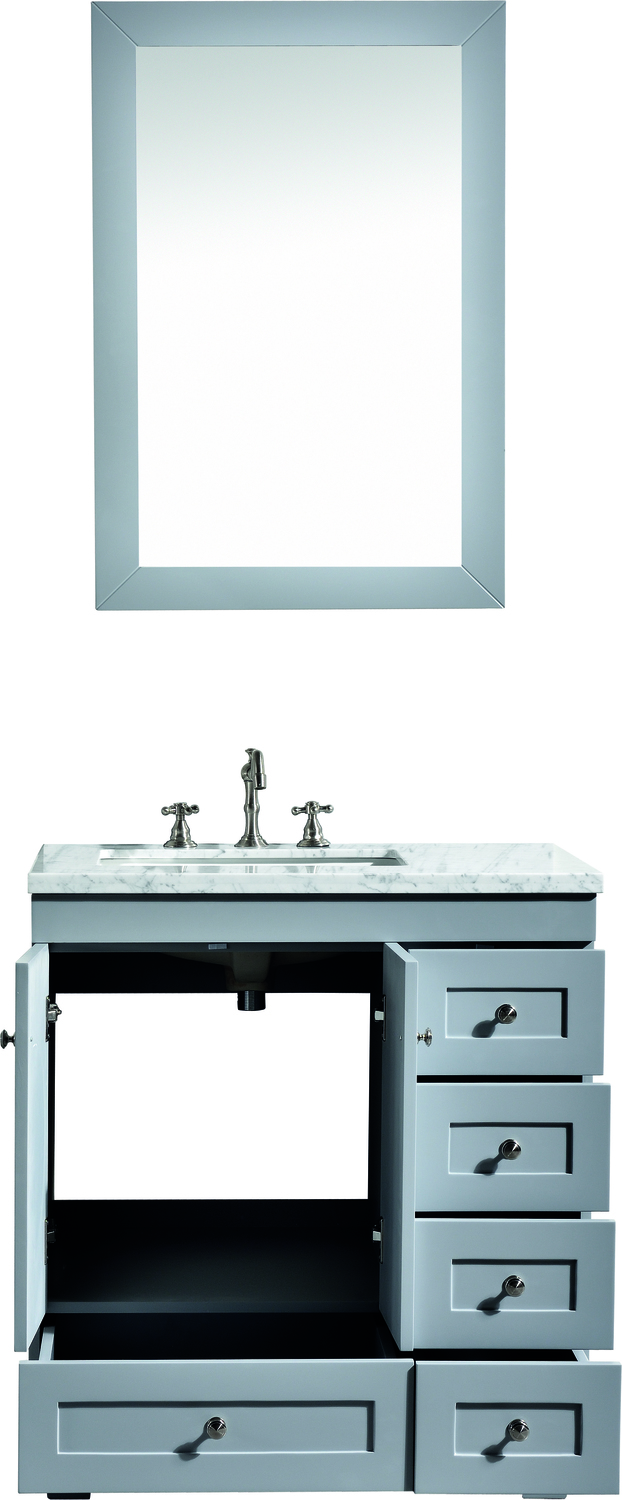 bathroom vanity only Eviva bathroom Vanities Gray/ Chilled Grey Transitional/Modern 