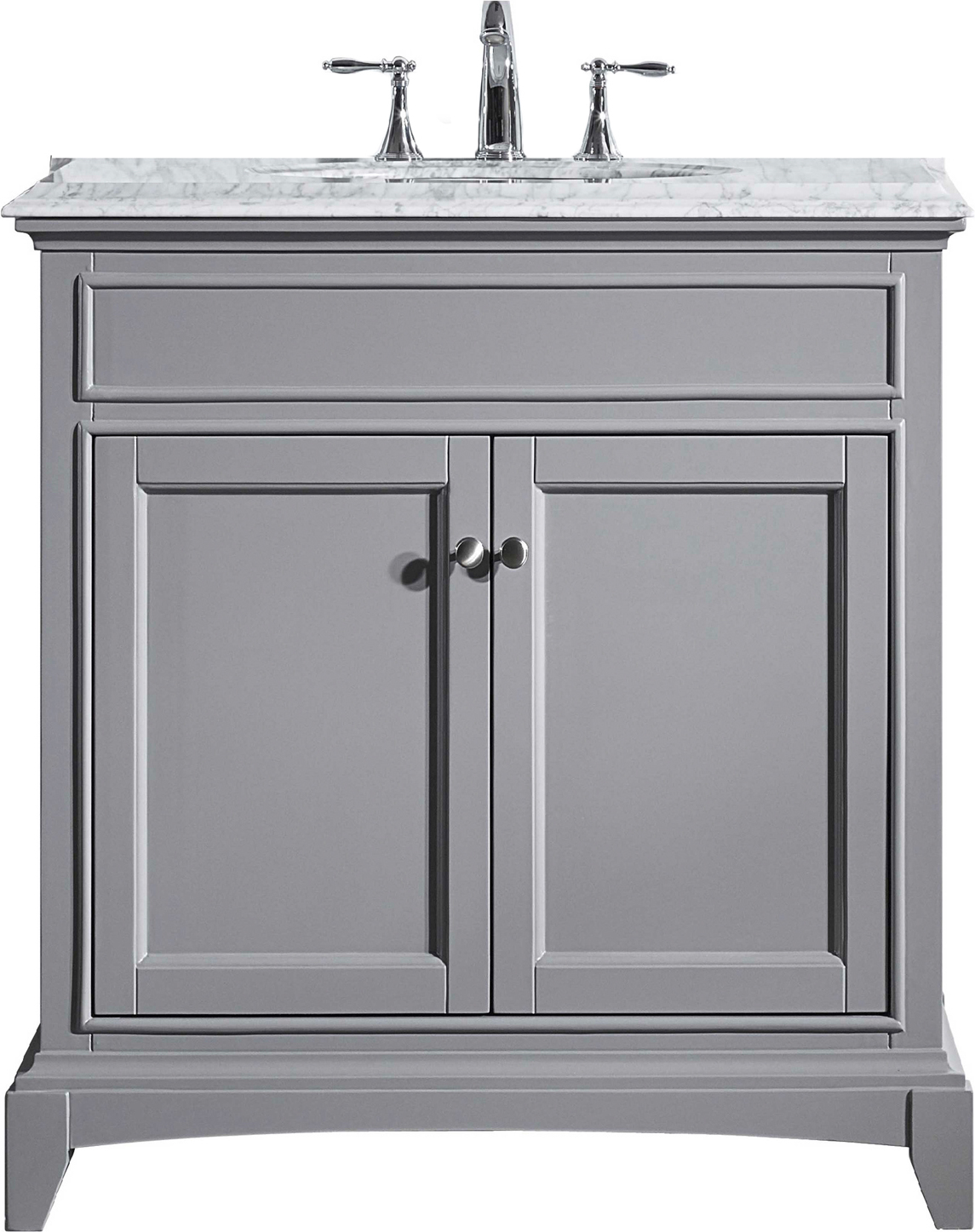 large counter top basin Eviva bathroom Vanities Gray (Chilled Grey) Traditional/ Transitional