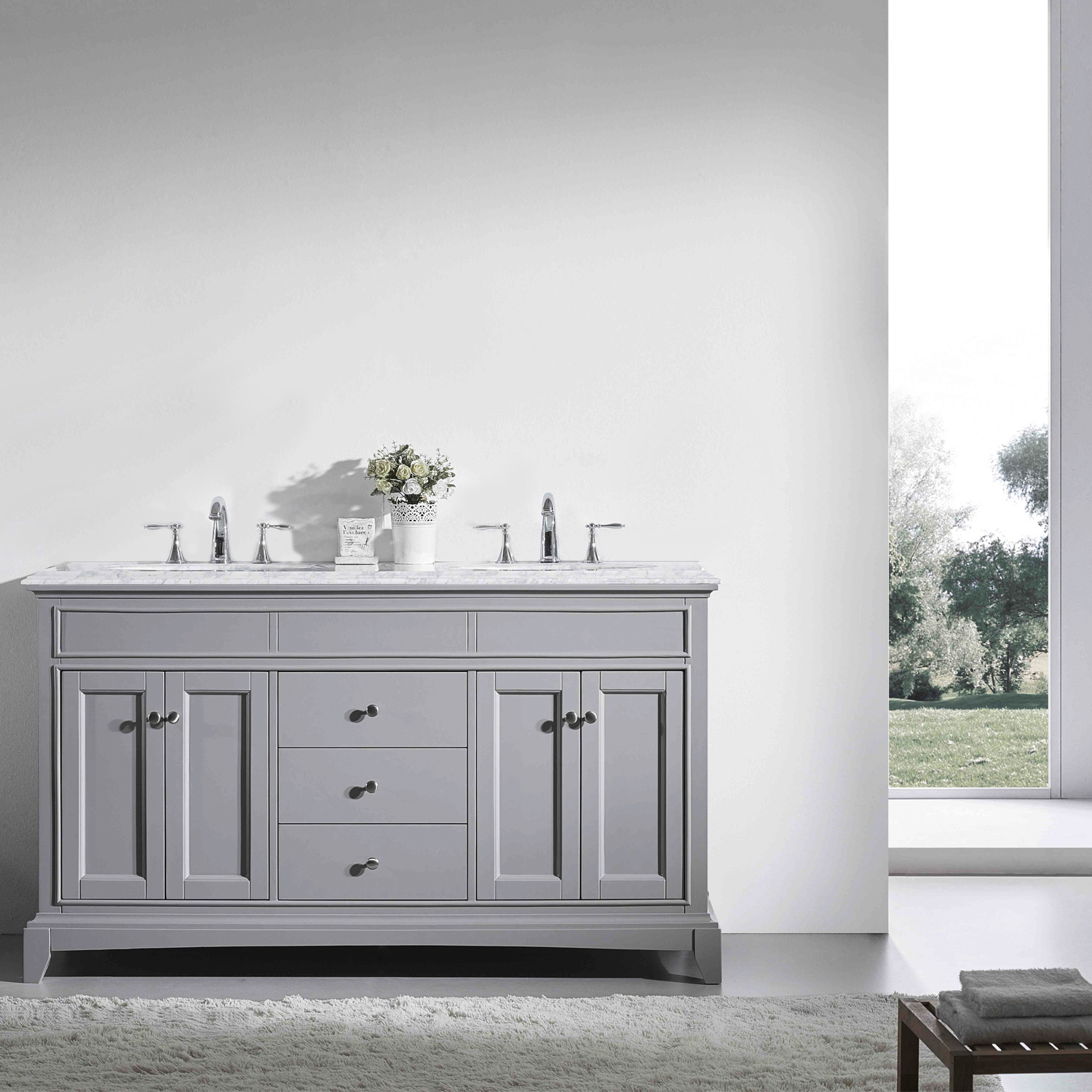 vanity sink price Eviva bathroom Vanities Gray (Chilled Grey) Traditional/ Transitional
