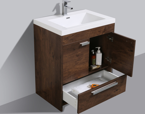 cheap vanity with sink Eviva Rosewood