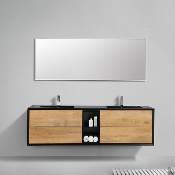bathroom vanity ideas for small bathrooms Eviva Oak Black