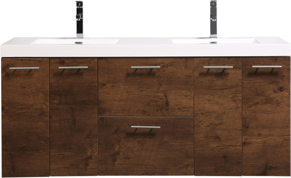 3 drawer vanity cabinet eviva Rosewood