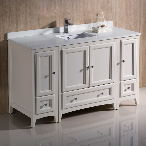 vanity basin design Fresca Bathroom Vanities Antique White Traditional