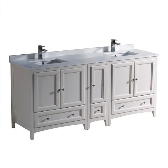 rustic sink cabinet Fresca Antique White Traditional