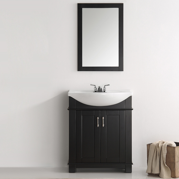 30 vanity lowes Fresca Bathroom Vanities Black