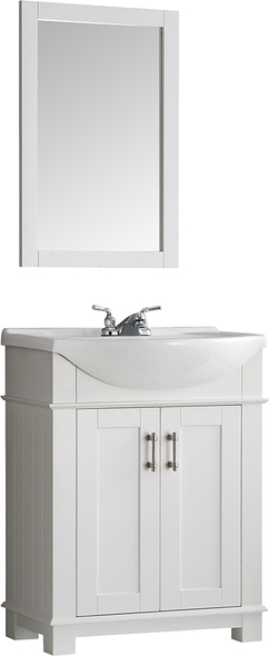 small corner bathroom vanity with sink Fresca White