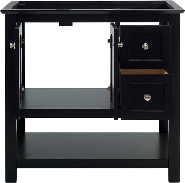bathroom vanity with drawers only Fresca Black