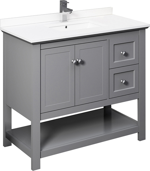 40 inch bathroom cabinet Fresca Gray