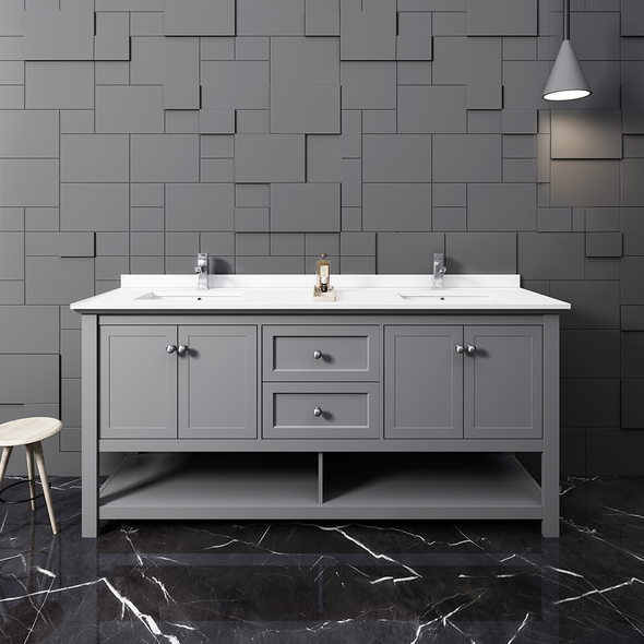 modern wood vanity bathroom Fresca Gray