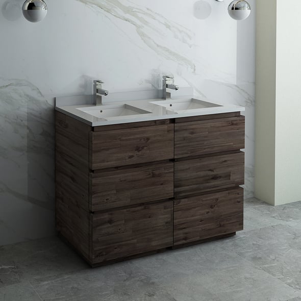 Fresca Bathroom Vanities Acacia Wood