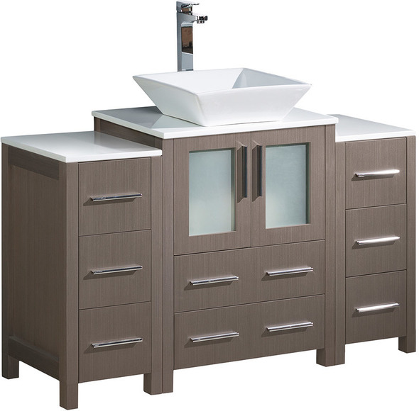modern oak bathroom vanity Fresca Gray Oak Modern