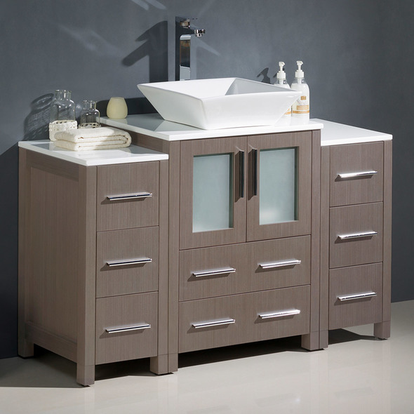 bathroom vanity with sink 40 inch Fresca Bathroom Vanities Gray Oak Modern