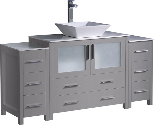 cabinets for bathroom Fresca Gray