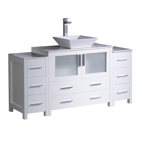 40 inch bathroom cabinet Fresca White Modern