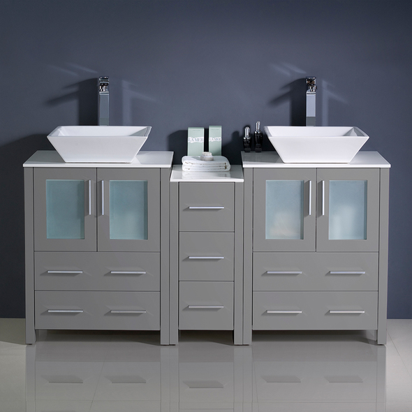 bathroom cabinets 30 inches wide Fresca Gray