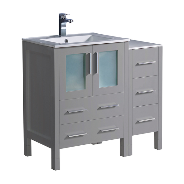 40 inch vanity cabinet Fresca Gray