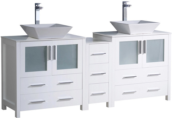 bathroom cabinet set Fresca White Modern