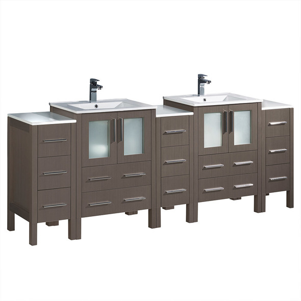 basin cabinet set Fresca Gray Oak Modern