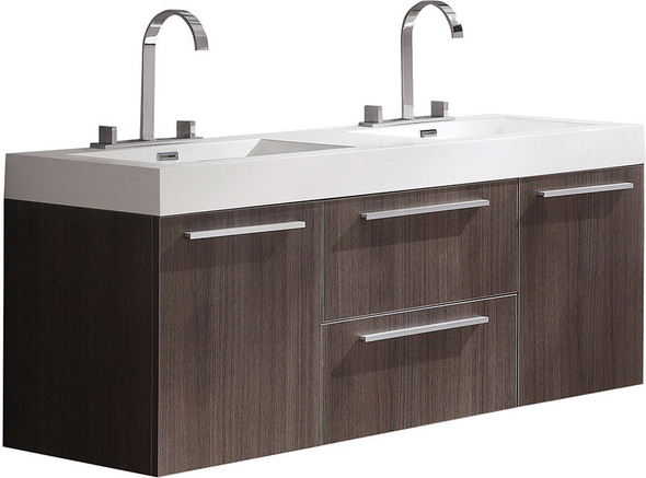 30 inch bathroom cabinet Fresca Gray Oak Modern