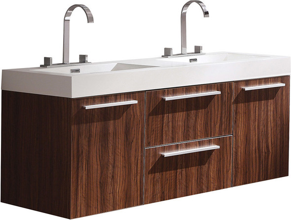 rustic sink cabinet Fresca Walnut Modern