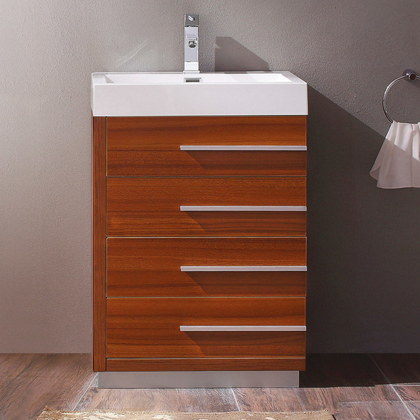 30 inch vanity cabinet Fresca Teak Modern