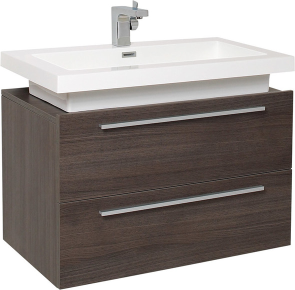 vintage sink unit Fresca Gray Oak Modern