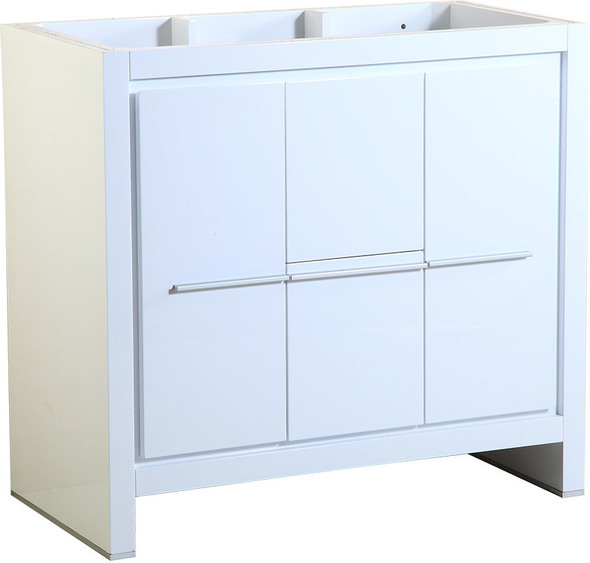 small corner sink with cabinet Fresca White Modern